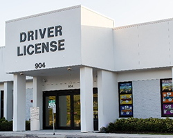 Front entrance of Driver License office